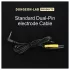 DG-LAB - elektrod­kabel från 2,5 mm jack till 2 mm stift (svart)