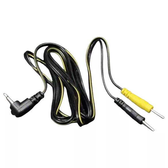 DG-LAB - elektrod­kabel från 2,5 mm jack till 2 mm stift (svart)