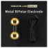 DG-LAB BiPolar B - bipolär, timglasformad metallelektrod (guld)