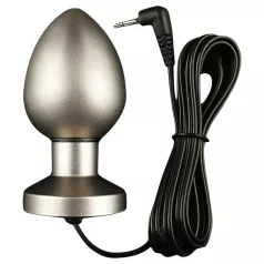 DG-LAB matt stål - bipolär stål-elektro analkula (silver)