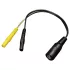 DG-LAB - elektrodadapter från 2,5 mm-uttag till 2 mm (svart)