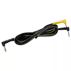 DG-LAB - elektrod­kabel med vinklad 2 mm stift (svart)