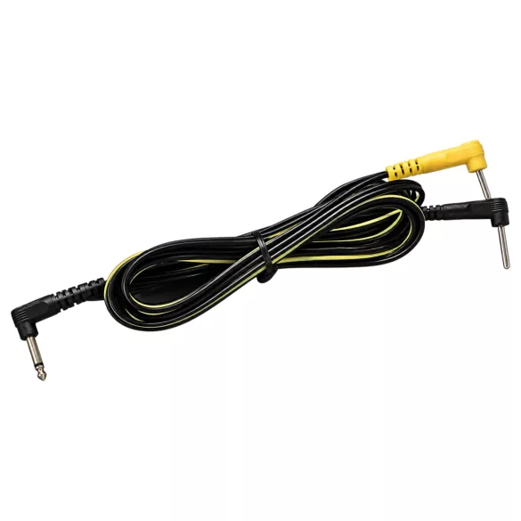 DG-LAB - elektrod­kabel med vinklad 2 mm stift (svart)