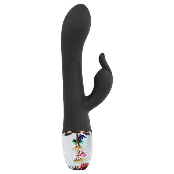 LOVISS Flower - G-punktsvibrator med klitorisstimulator (svart)