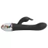 LOVISS Flower - G-punktsvibrator med klitorisstimulator (svart)