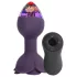 LOVISS Flower - analplugg med fjärrstyrd vibrator (lila)