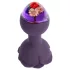 LOVISS Flower - analplugg med fjärrstyrd vibrator (lila)