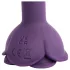 LOVISS Flower - analplugg med fjärrstyrd vibrator (lila)