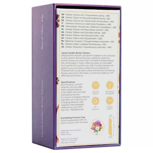LOVISS Flower - mini stavvibrator (lila)