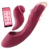Vibeconnect - G-punkt och klitoris vibrator - 2i1 - röd