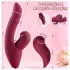 Vibeconnect - G-punkt och klitoris vibrator - 2i1 - röd