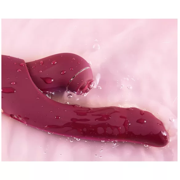 Vibeconnect - G-punkt och klitoris vibrator - 2i1 - röd