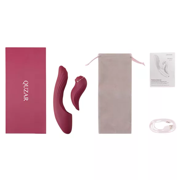 Vibeconnect - G-punkt och klitoris vibrator - 2i1 - röd