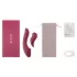Vibeconnect - G-punkt och klitoris vibrator - 2i1 - röd