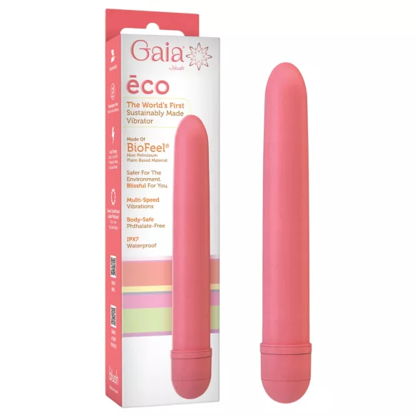 Gaia - stavvibrator - miljövänlig - rosa - stor