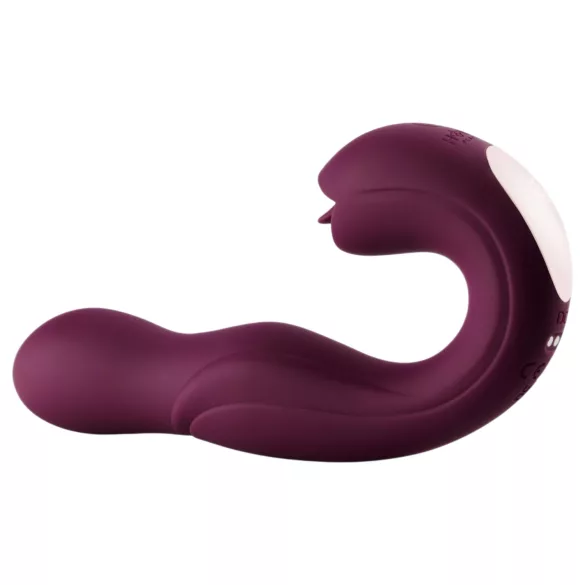 Honey Play Box Joi - roterande G-punkt vibrator med slickfunktion - lila