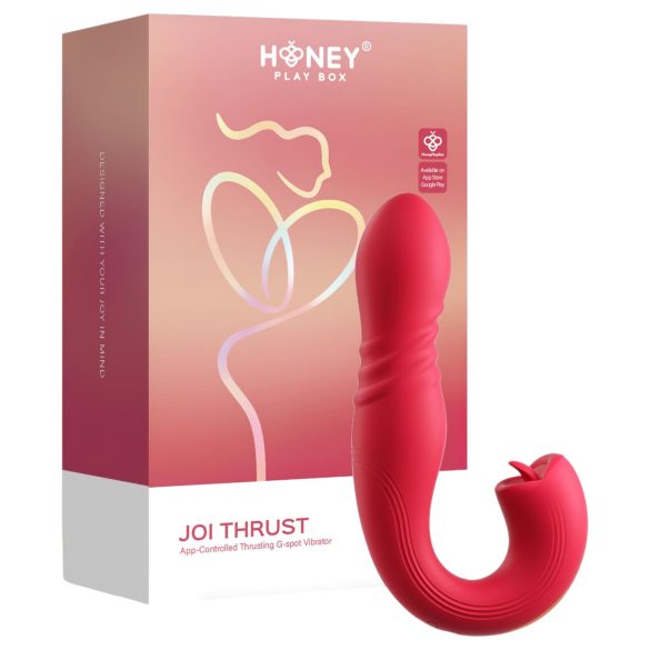 Honey Play Box Joi Thrust 2 - vibrator med stötfunktion och klitorisstimulator