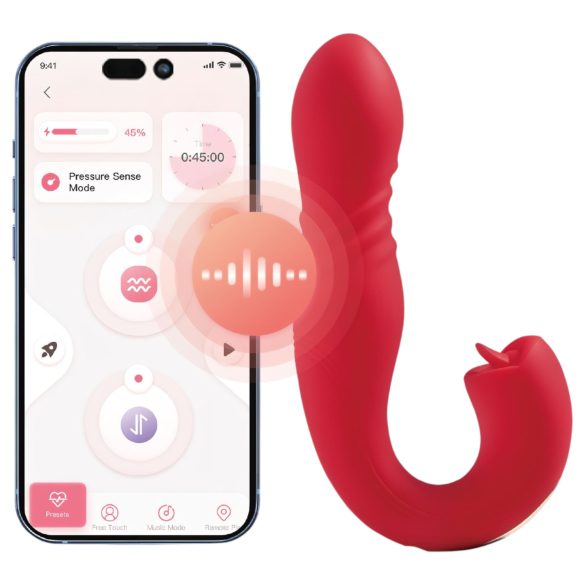 Honey Play Box Joi Thrust 2 - vibrator med stötfunktion och klitorisstimulator