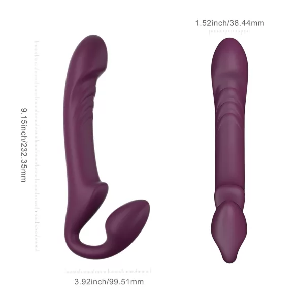 Honey Play Box Bliss - roterande pärlvibrator med sele - lila