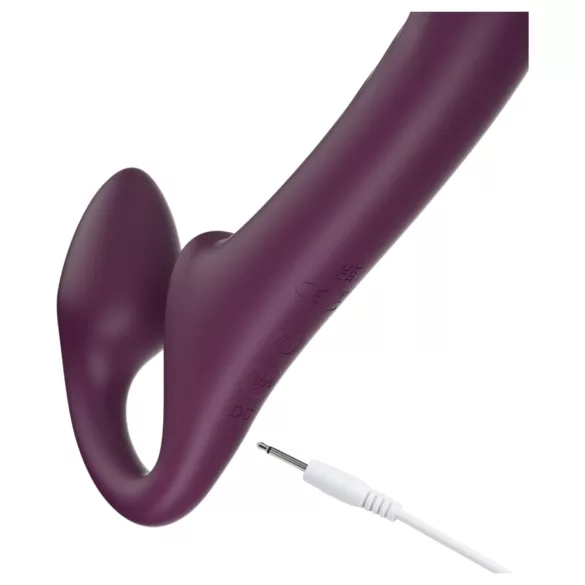 Honey Play Box Bliss - roterande pärlvibrator med sele - lila