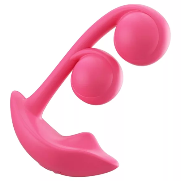 Honey Play Box Melody - App-styrd pärlbesatt 2-i-1 vibrator (röd)