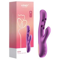   Honey Play Box Gem - vibrator för G-punkt och klitoris med kulor - lila