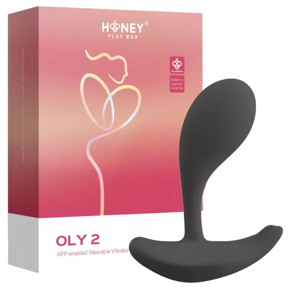 Honey Play Box Oly 2 - App-styrd G-punkts- och klitorisstimulerande vibrator (svart)