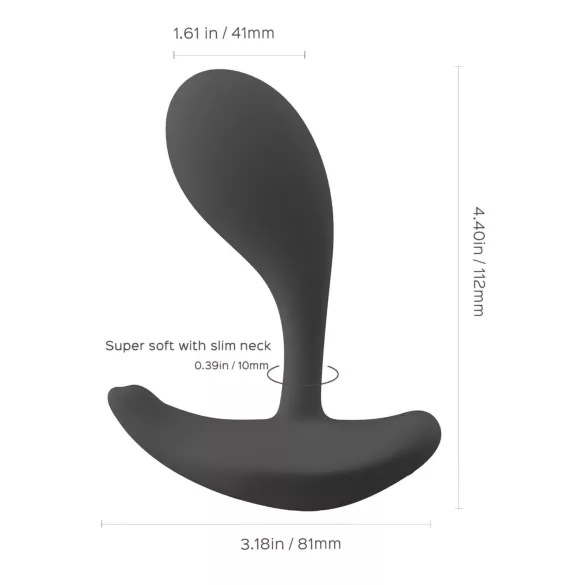 Honey Play Box Oly 2 - App-styrd G-punkts- och klitorisstimulerande vibrator (svart)