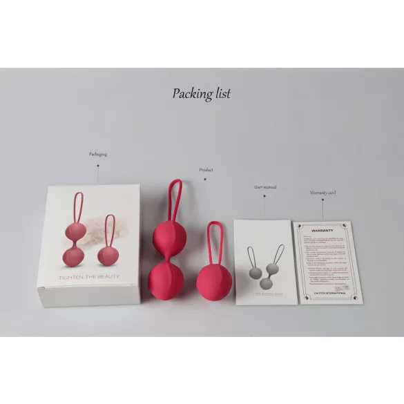 Cotoxo Cherry - geishakulor set 2 delar - röd