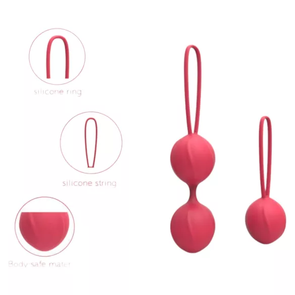 Cotoxo Cherry - geishakulor set 2 delar - röd
