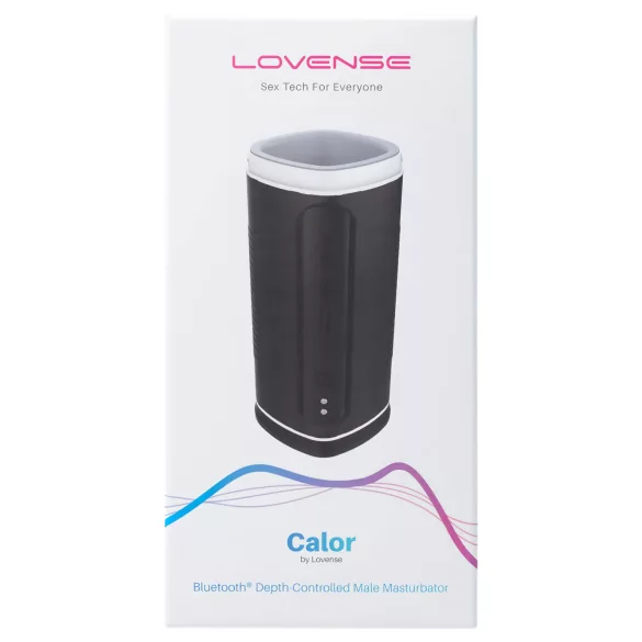 Lovense Calor - App-styrd värmande masturbator för män (svart)