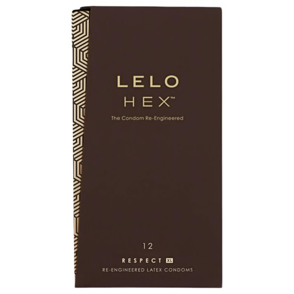 LELO Hex Respect XL - kondom extra storlek - 12 st