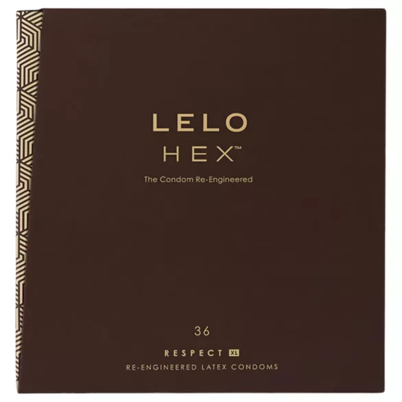 LELO Hex Respect XL - kondom XL - ultratunn latex - 36 st