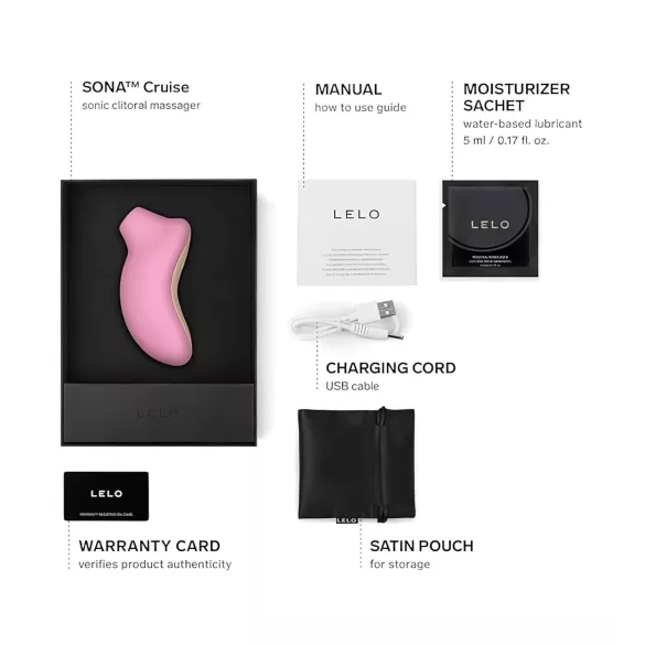 LELO Sona Cruise - klitorisstimulator med ljudvågor - rosa