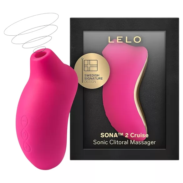 LELO Sona 2 Cruise - klitorisstimulator med ljudvågor - körsbär röd