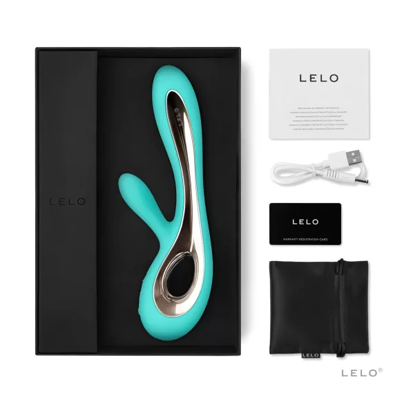 LELO Soraya 2 - rabbitvibrator med klitorisstimulans - vattentät - turkos