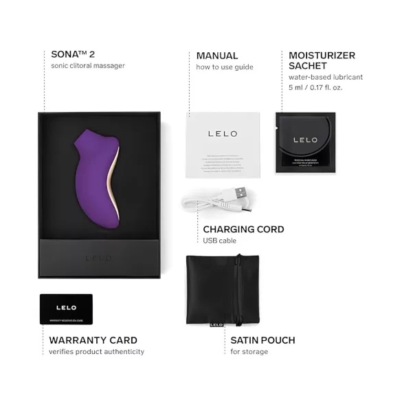 LELO Sona 2 - klitorisstimulator med ljudvågor - lila