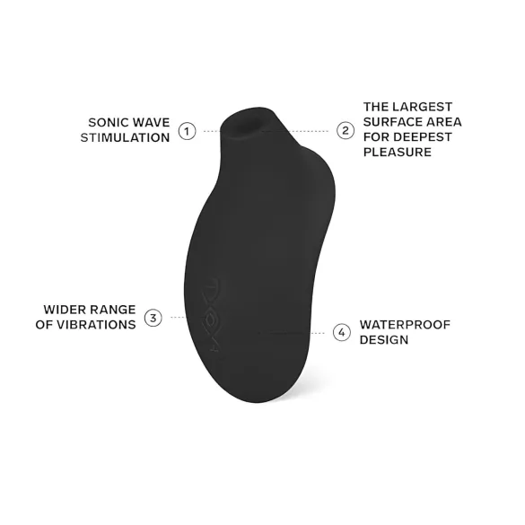 LELO Sona 2 - klitorisstimulator med ljudvågor - svart