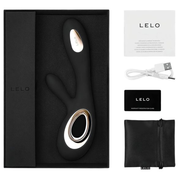 LELO Soraya Wave - vibrator med klitorisarm - böjande rörelse - svart