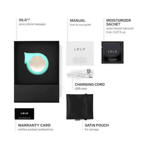 LELO Sila - klitorisstimulator med ljudvågor - vattentät - turkos