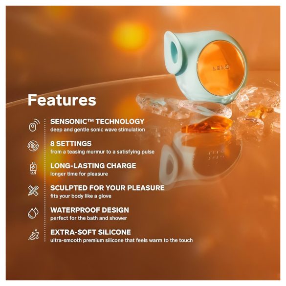 LELO Sila - klitorisstimulator med ljudvågor - vattentät - turkos