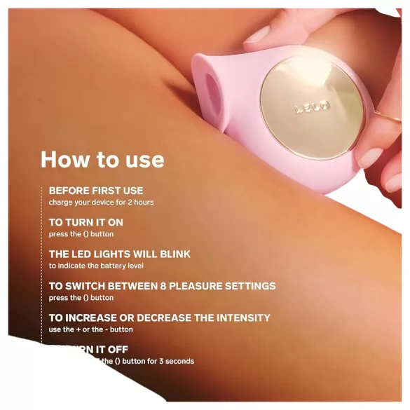 LELO Sila - klitorisvibrator med ljudvågor - vattentät - rosa