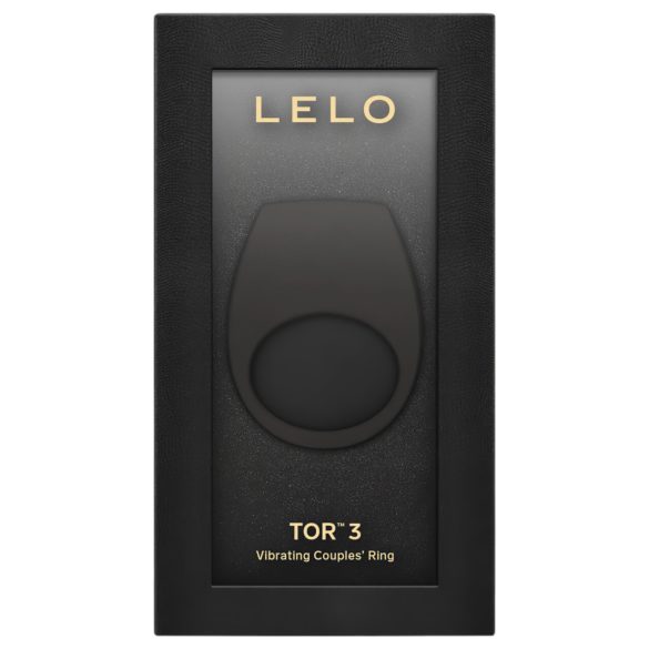 LELO Tor 3 - penisring med vibration - uppladdningsbar - svart