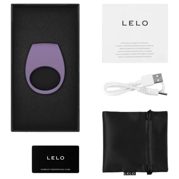 LELO Tor 3 - Appstyrd vibrerande penisring för män (lila)