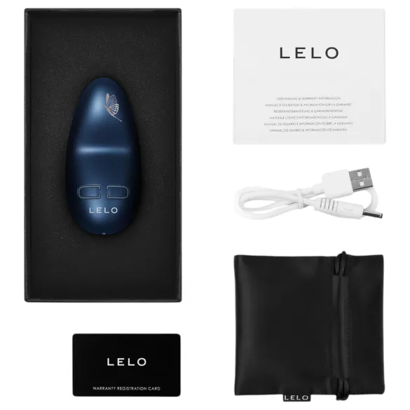 LELO - klitorisvibrator - uppladdningsbar vattentät - blå