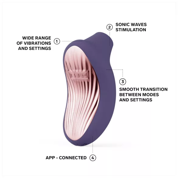 LELO Sona 3 - klitorisstimulator med ljudvågor - lila