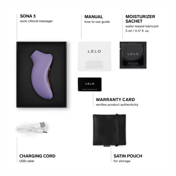 LELO Sona 3 - klitorisstimulator med ljudvågor - lavendel