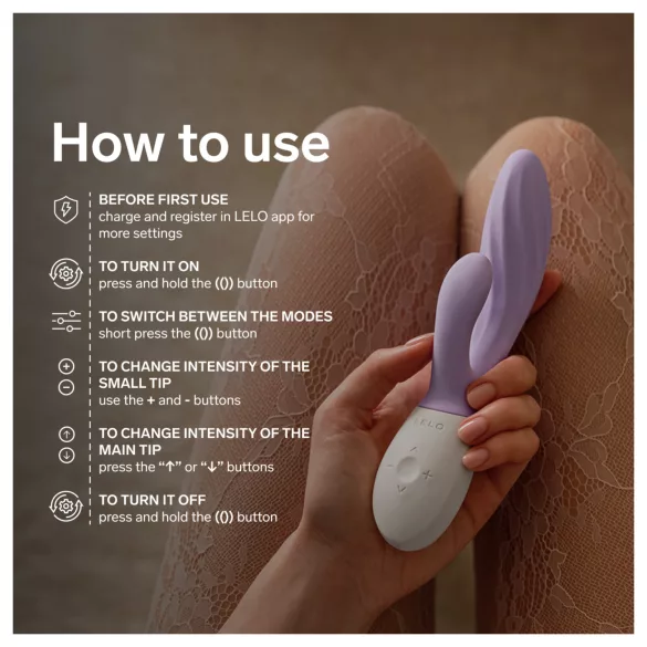 LELO INA Twist - appstyrd G-punktsvibrator med klitorisarm (lila)