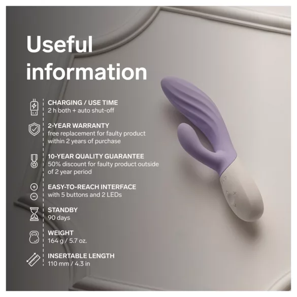 LELO INA Twist - appstyrd G-punktsvibrator med klitorisarm (lila)