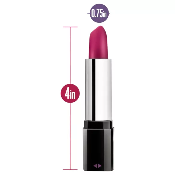 Blush - läppstiftsvibrator - vattentät - svart/rosa